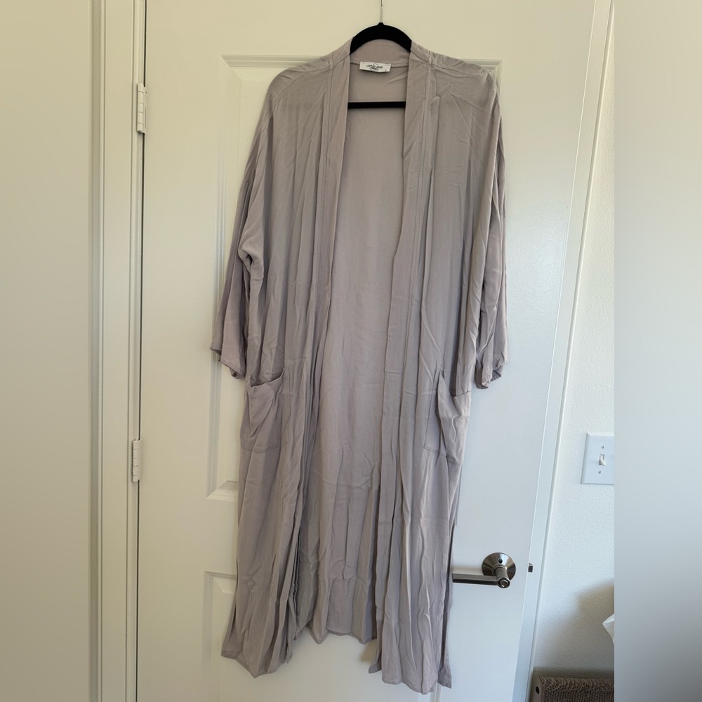 Long duster cardigan